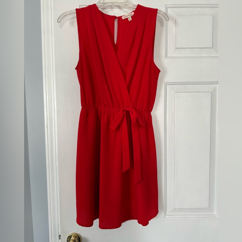 Red mini dress - size: medium
